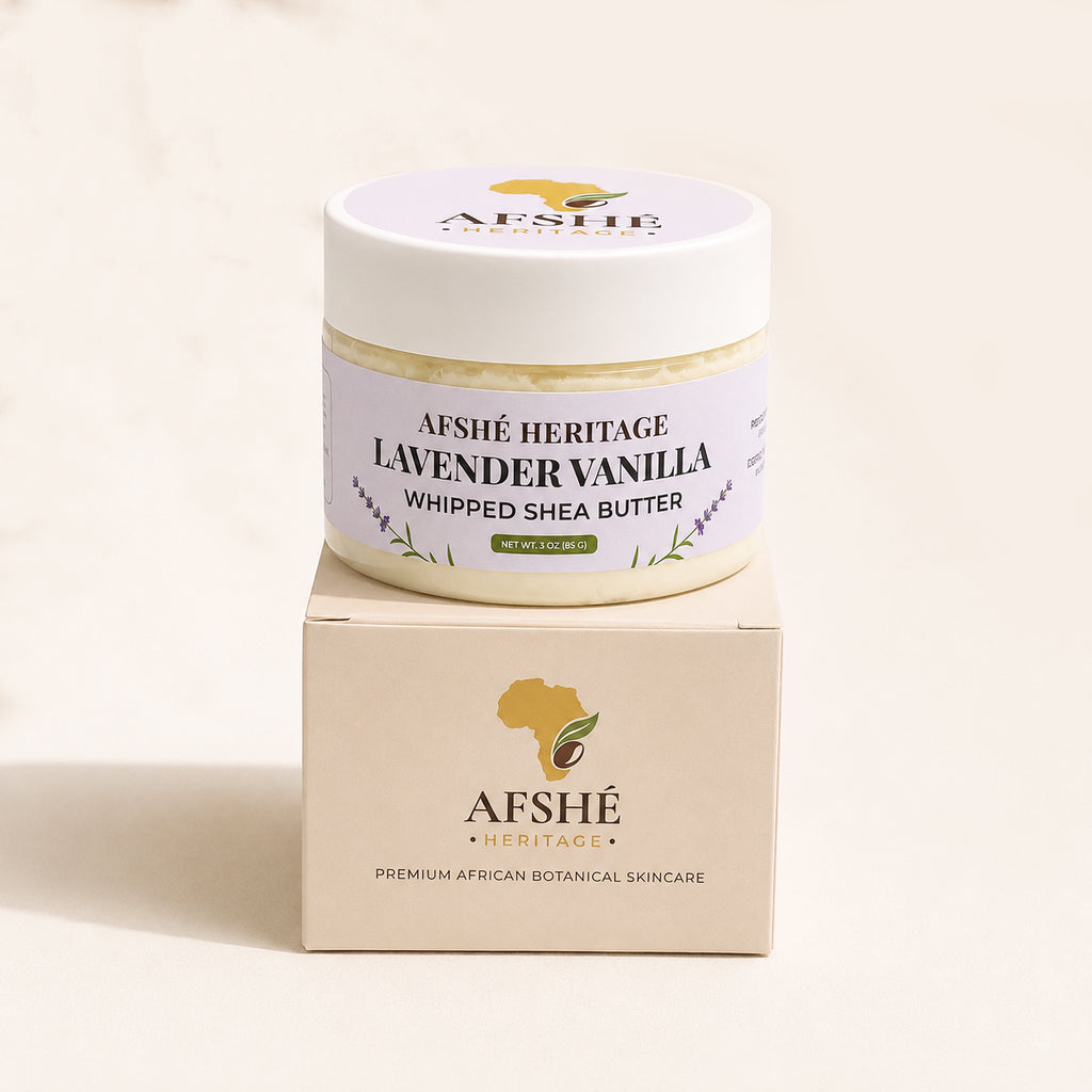 Lavender Vanilla Whipped Beninese Shea Body Butter – 3 oz
