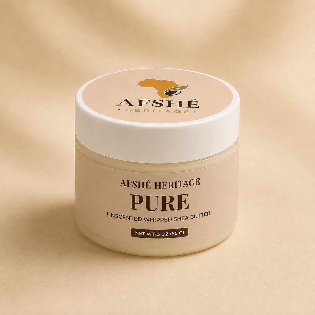 Pure Heritage Unscented Whipped Beninese Shea Body Butter – 3 oz