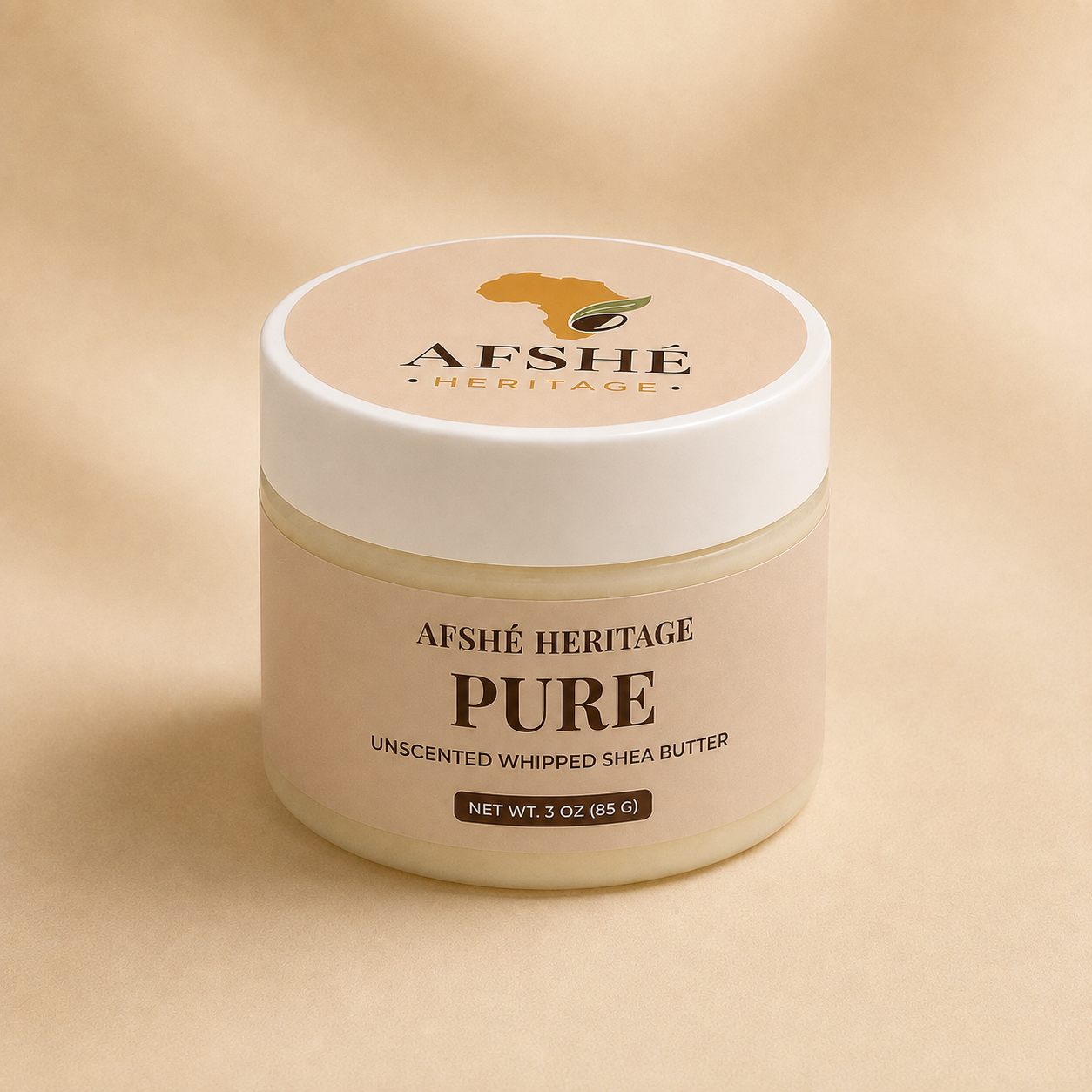 Pure Heritage Unscented Whipped Beninese Shea Body Butter – 3 oz