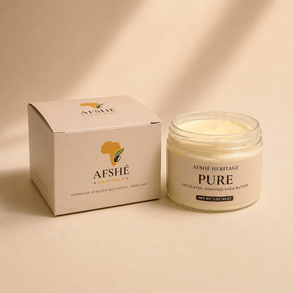 Pure Heritage Unscented Whipped Beninese Shea Body Butter – 3 oz